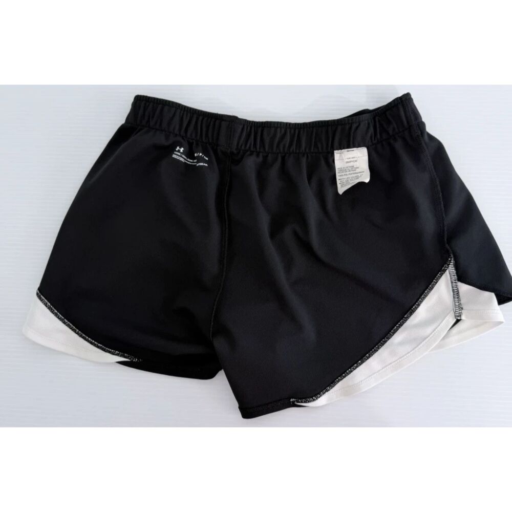 Under Armour Athletic Shorts Women Small Black HeatGear Lightweight Training - Picture 4 of 10